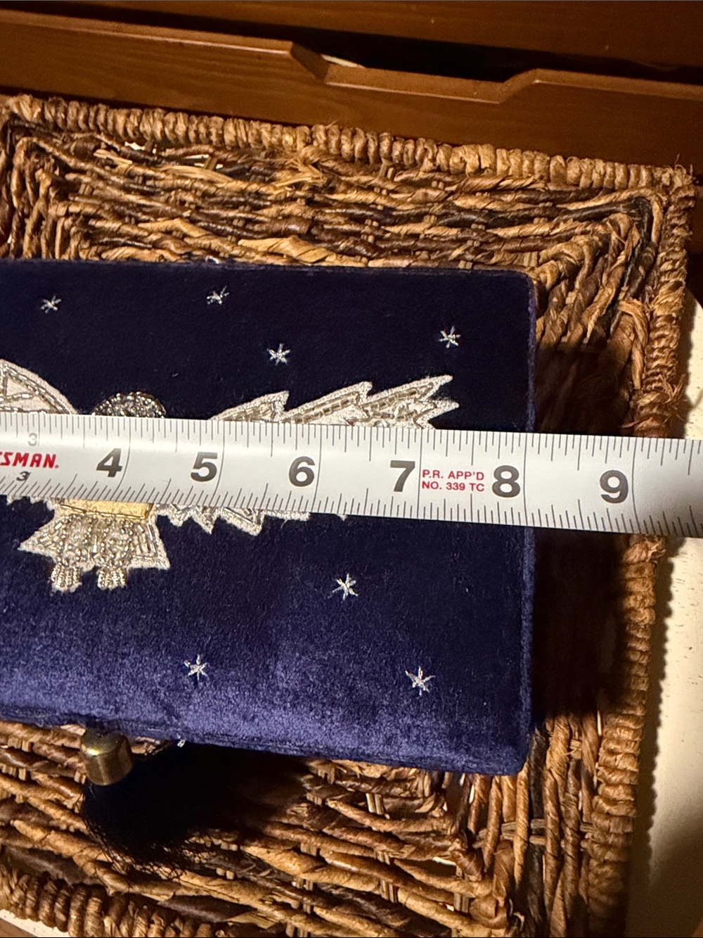 Pottery Barn Teen Harry Potter Hedwig Beaded Velvet Jewelry Box - Picture 8 of 10